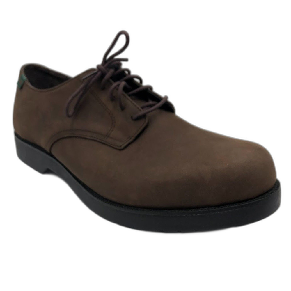 School Issue Men's Brown Leather Oxford Shoes Size 12M All Day Comfort Work